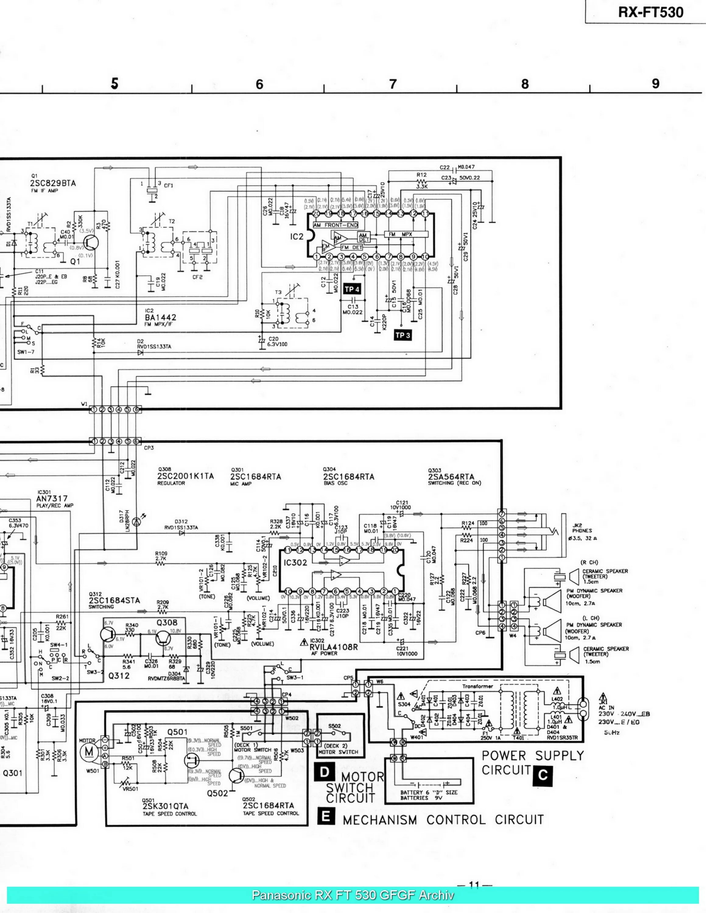 Принципиальная электрическая схема panasonic Магнитола panasonic rx es29 схема - фото - АвтоМастер Инфо