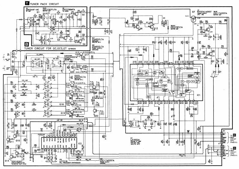 Принципиальная электрическая схема panasonic Вторая жизнь приёмника от музыкального центра Panasonic SA-CH75 часть 1 Вторая ж