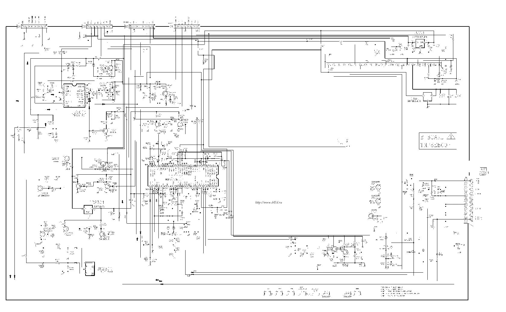 Принципиальная электрическая схема panasonic PANASONIC TX-C78 CH ALPHA-1W SM Service Manual download, schematics, eeprom, rep