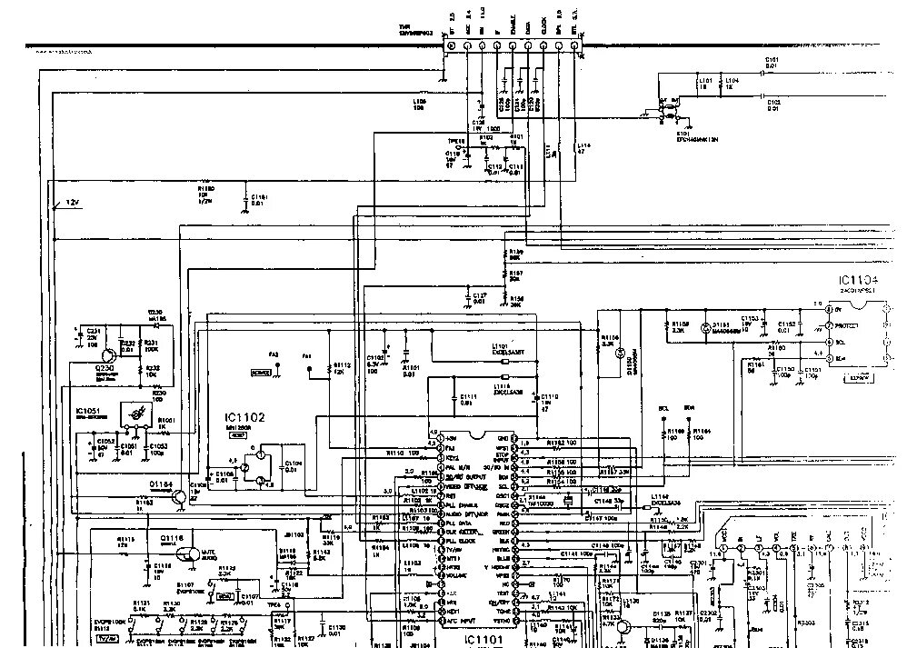 Принципиальная электрическая схема panasonic PANASONIC TC20C21 TC20C7 Service Manual download, schematics, eeprom, repair inf