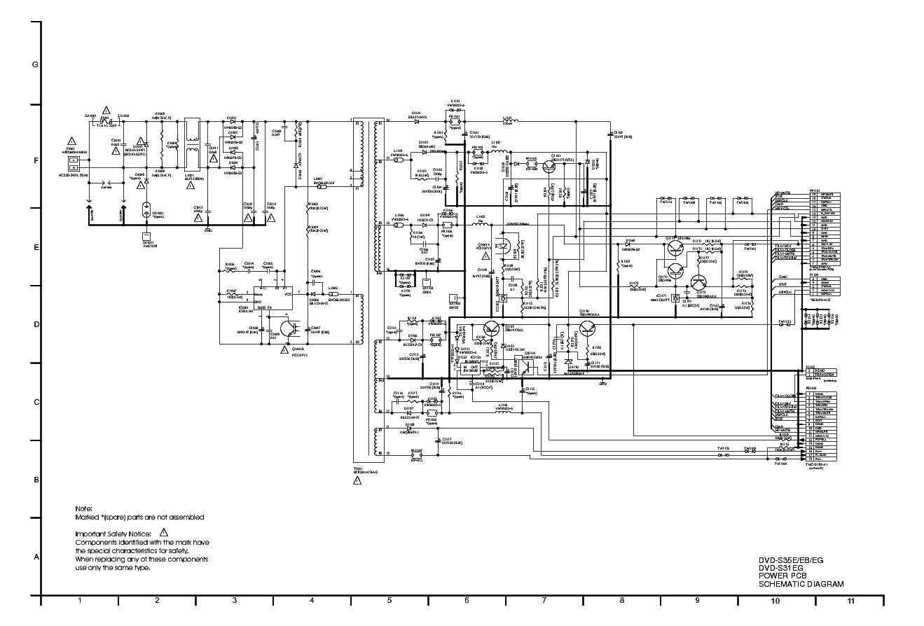 Принципиальная электрическая схема panasonic PANASONIC TNPA59361P PSU Service Manual download, schematics, eeprom, repair inf