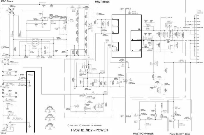 Принципиальная электрическая схема питания телевизора ue40eh6037k TV Service Repair Manuals - Schematics and Diagrams Circuit diagram, Tv services