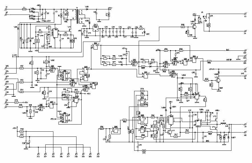 Принципиальная электрическая схема платы gp179 сварочного аппарата Сварочный блок управления - Скорая техническая помощь - Форум сварщиков Вебсварк