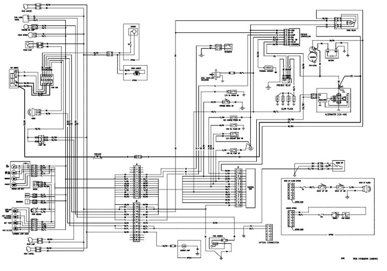 Принципиальная электрическая схема погрузчика maximal cdd 15 Электросхемы DOOSAN серии Skid Loader - Автозапчасти и автоХитрости