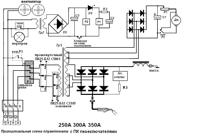 Принципиальная электрическая схема полуавтомата Сварочный полуавтомат своими руками: преимущества техники, схема изготовления по