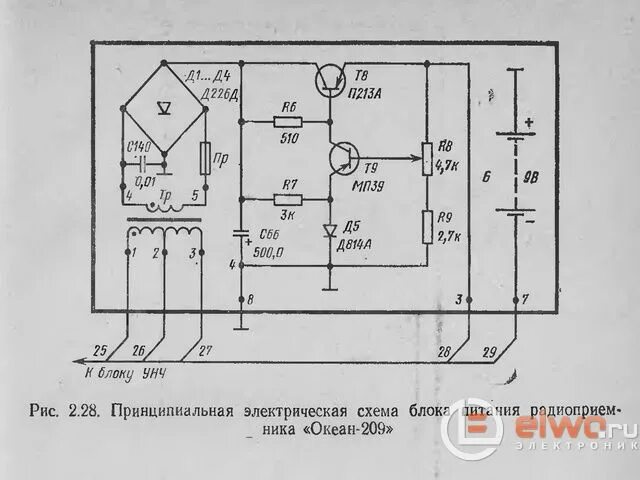 Принципиальная электрическая схема приемника океан 209 Форум РадиоКот :: Просмотр темы - Совет по уменьшению фона переменного тока в пр