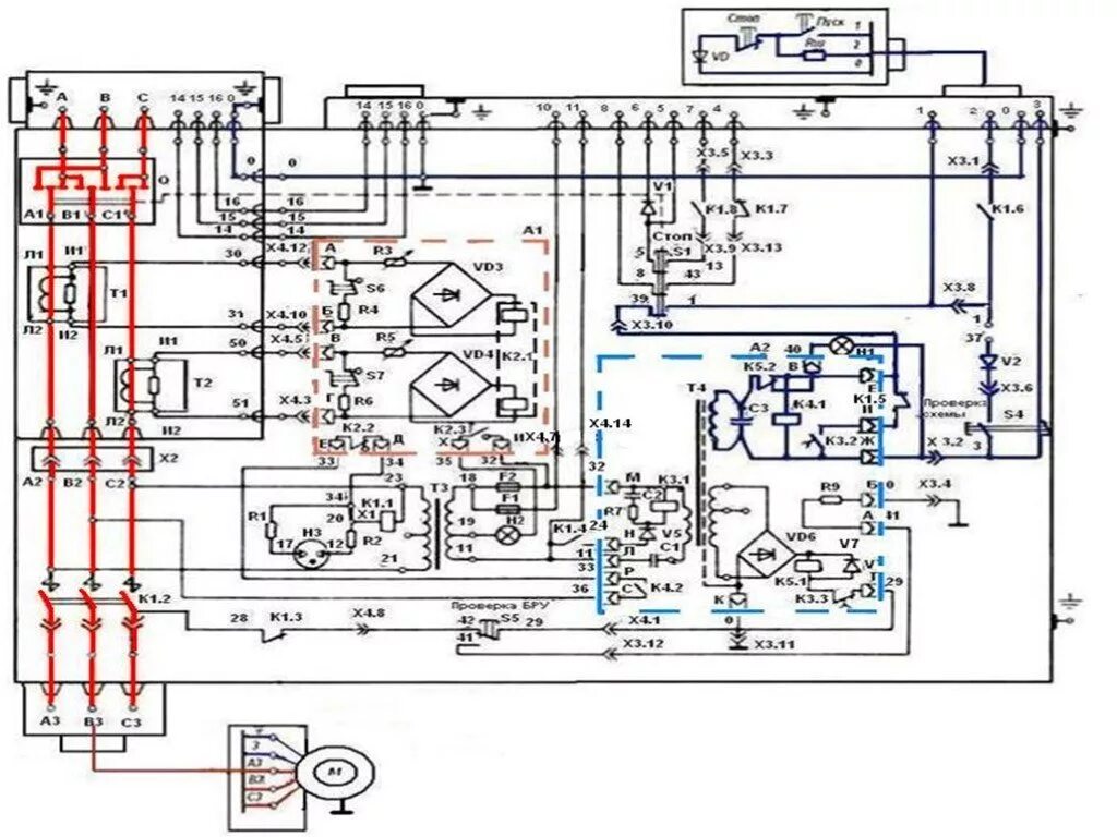 Принципиальная электрическая схема пускателя Пвит - блог Санатории Кавказа