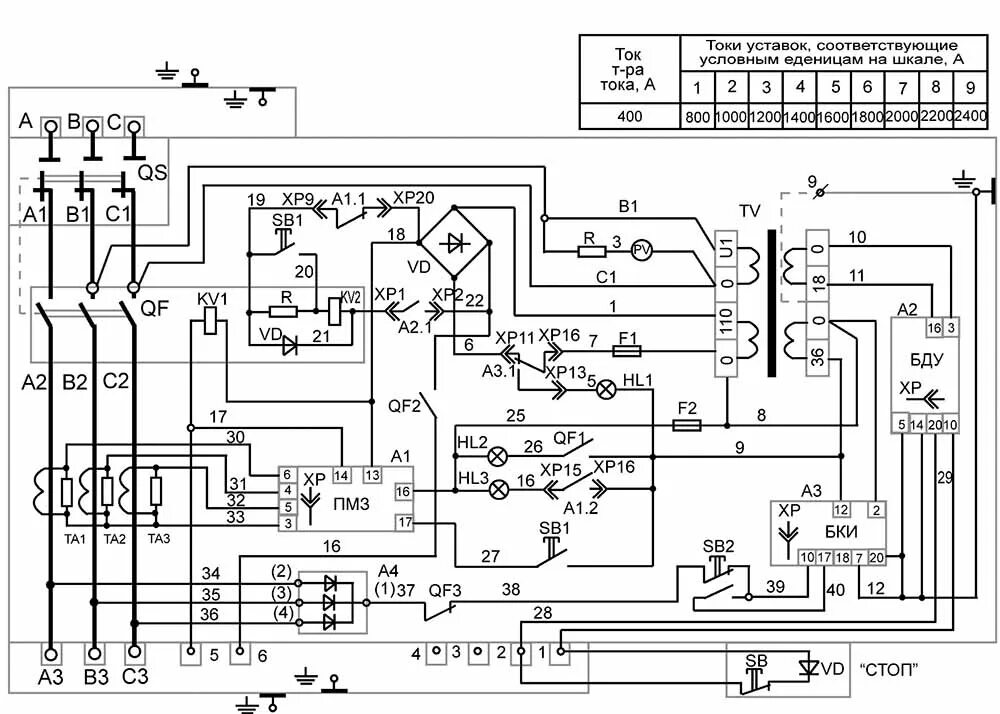 Принципиальная электрическая схема пускателя Пусковая аппаратура