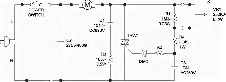 Принципиальная электрическая схема пылесоса Ответы Mail.ru: Гудит 50 гц регулятор напряжения из пылесоса и нагрузка (нихромо