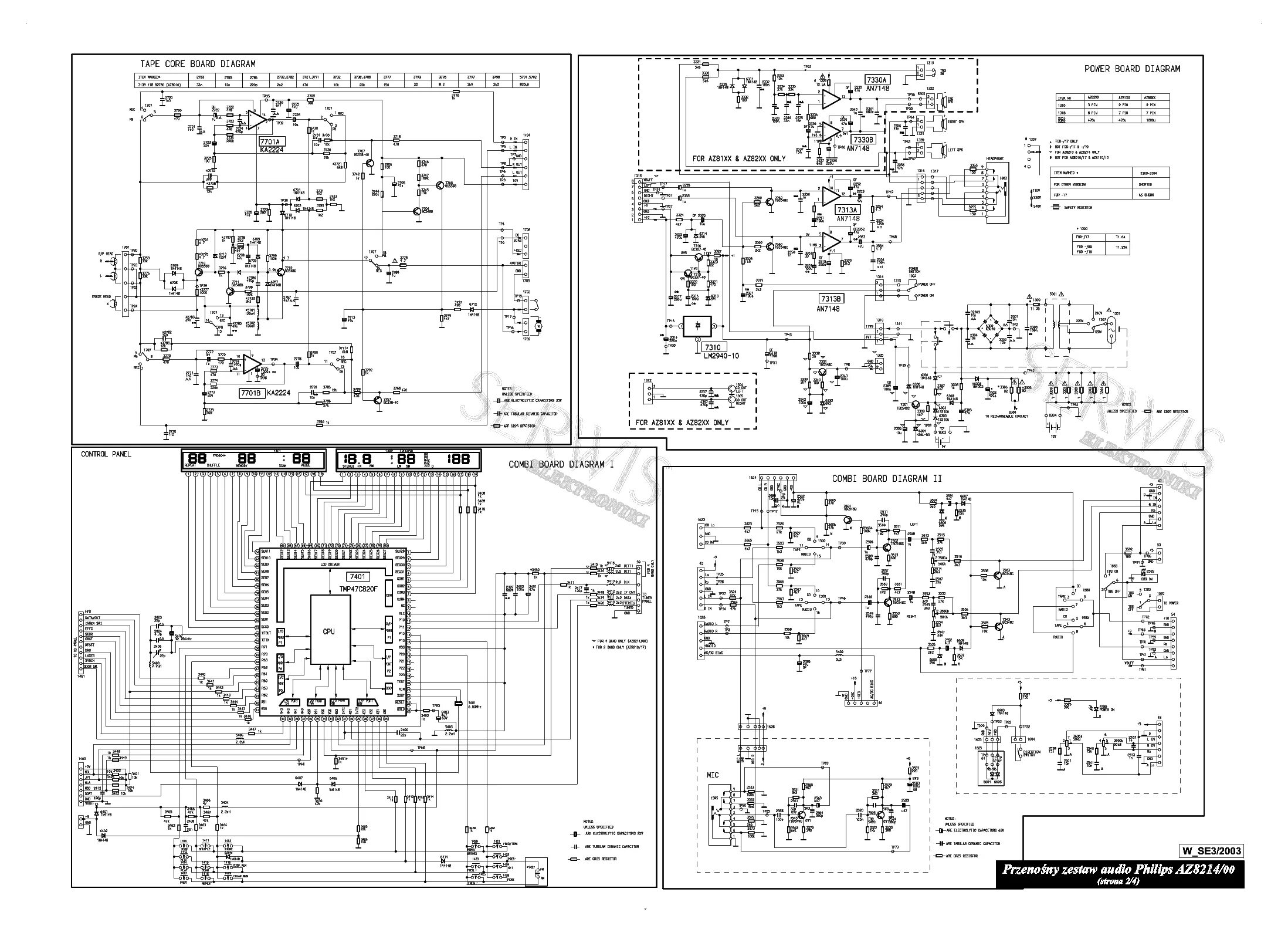 Принципиальная электрическая схема радиоприемник philips aw7792 14m PHILIPS AZ8214 Service Manual download, schematics, eeprom, repair info for elec