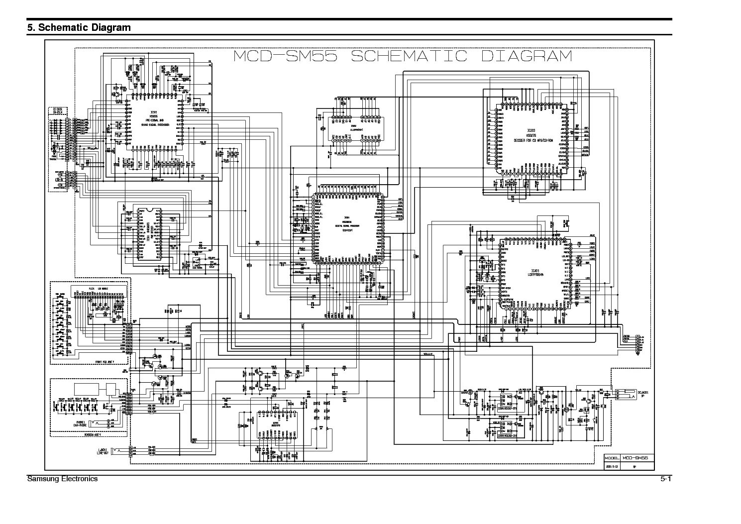 Принципиальная электрическая схема самсунг rcd m55g SAMSUNG MCD-SM55 SCH Service Manual download, schematics, eeprom, repair info fo