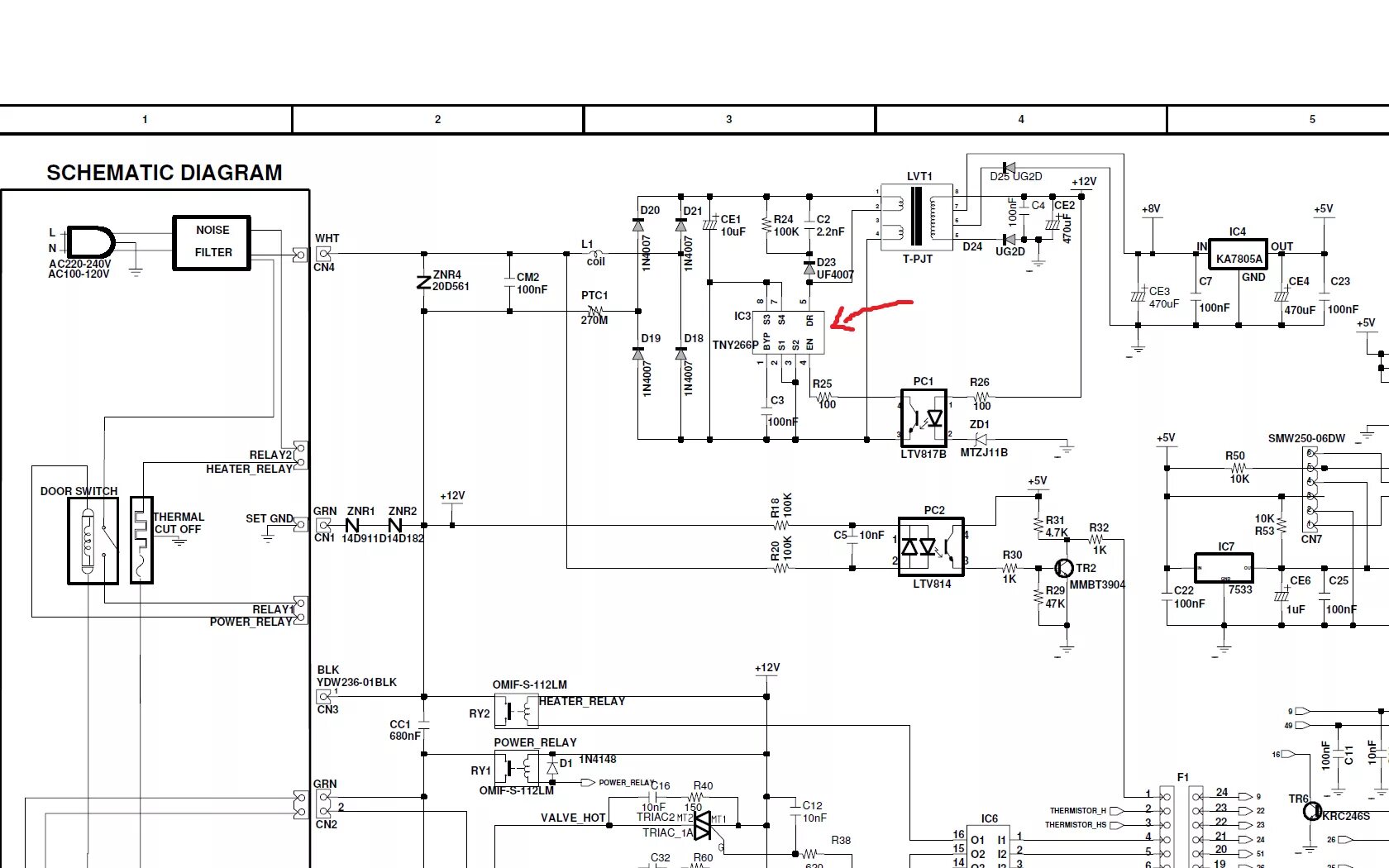 Принципиальная электрическая схема samsung yepp rm sf50 TynySwitch II - cross replacement ? Power Integrations, Inc.