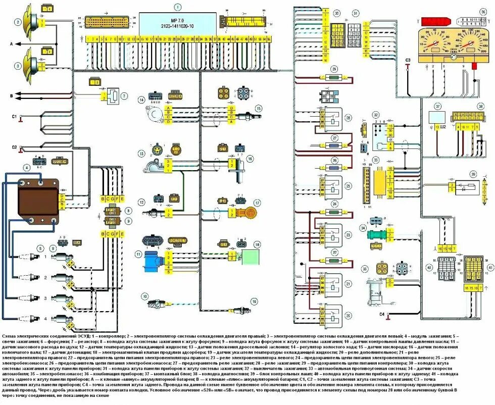 Принципиальная электрическая схема шевроле нива И снова Шнива! Не работают вентиляторы охлаждения радиатора. -- Форум водномотор