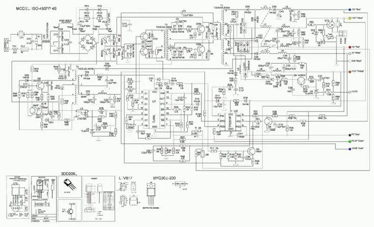 Принципиальная электрическая схема sp j10 Схема ISO-450PP Atx, Computer supplies, Electronics circuit