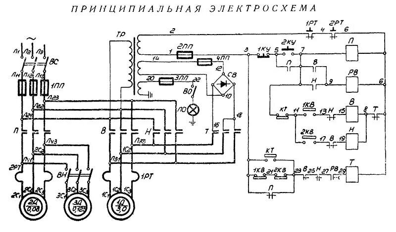 Принципиальная электрическая схема станка токарного tud 50 1И611П Схема и Электрооборудование станка