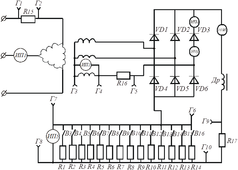 Принципиальная электрическая схема стенда Как собрать схему на стенде