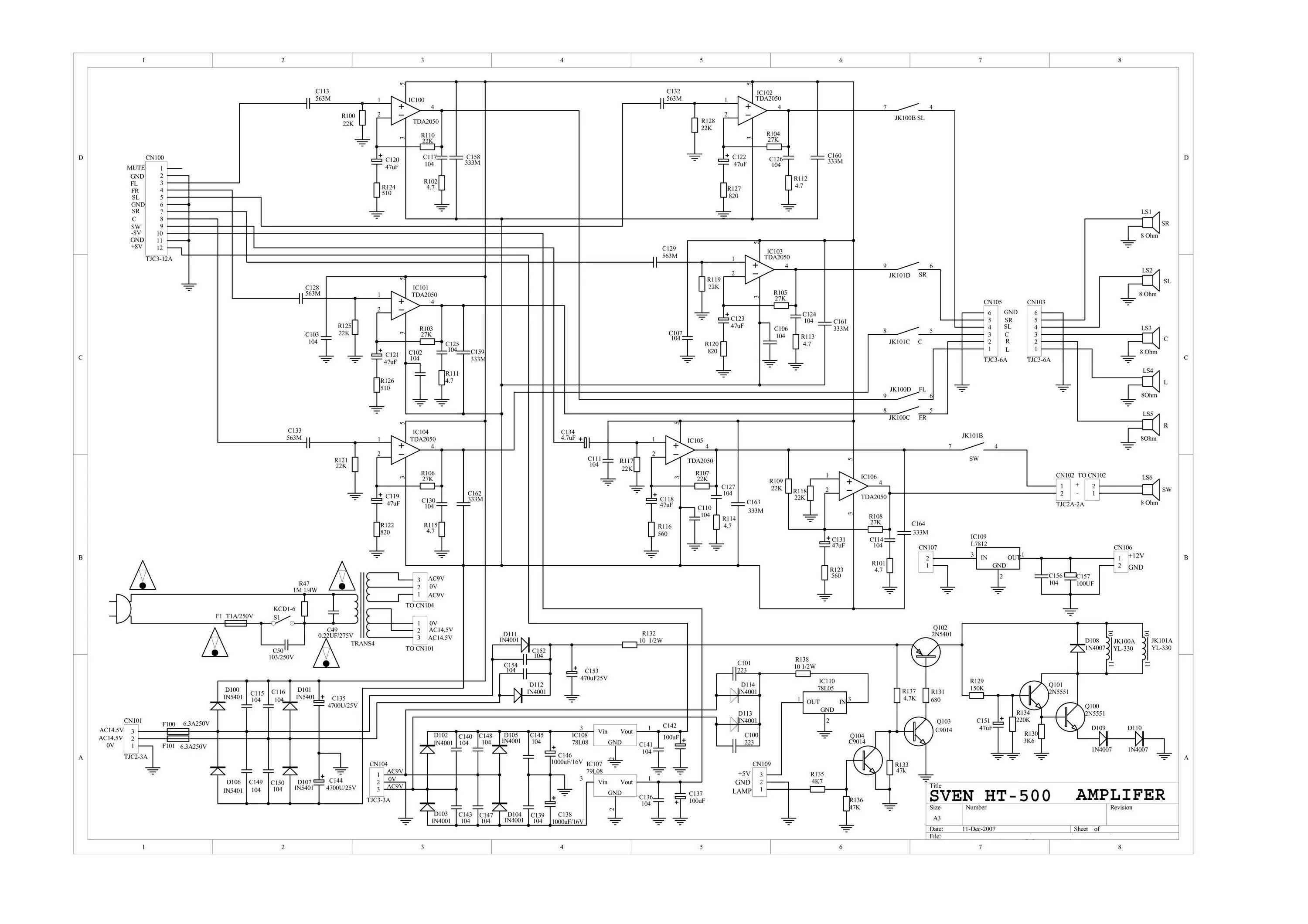 Принципиальная электрическая схема sven sps 910 характеристики Sven HT-500 - 3Dtronica