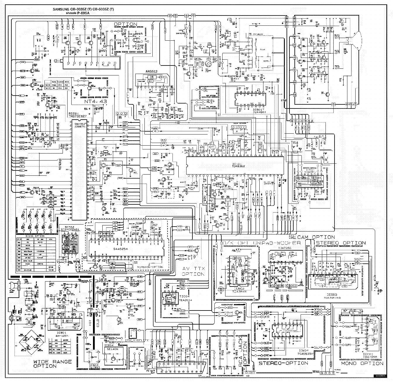 Принципиальная электрическая схема телевизора samsung SAMSUNG GMS40HE CHASSIS LE40M71B LCD Service Manual download, schematics, eeprom