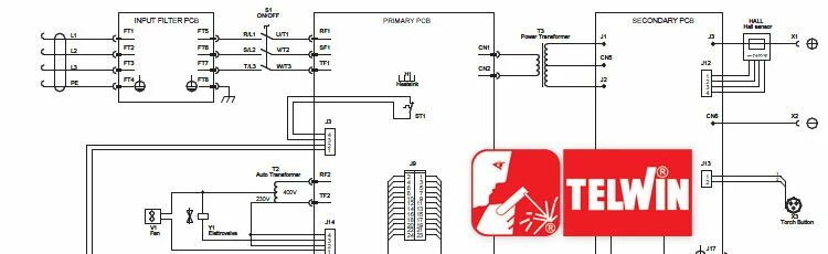 Принципиальная электрическая схема telwin digital spotter 9000 SPOT Welding / - деталировка Telwin /Ремонт сварочного оборудования Telwin, Merk