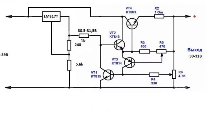 Принципиальная электрическая схема тес 12 3 нт Всем известная схема и стабилизатор LМ317, реализация? - Песочница (Q&A) - Форум