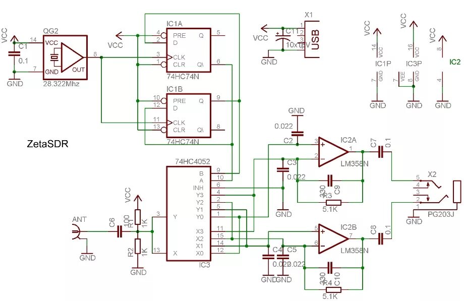 Принципиальная электрическая схема tibet sdr 40 VRTP - sdr radio