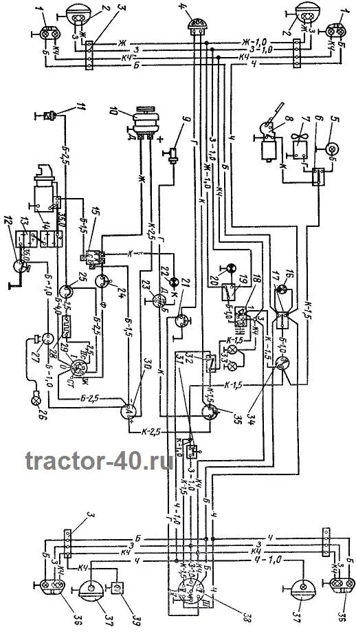 Принципиальная электрическая схема трактора т 25 Вопросы о Т-40. Часть 2 Т-40 форум на Fermer.ru / Стр. 222 из 428