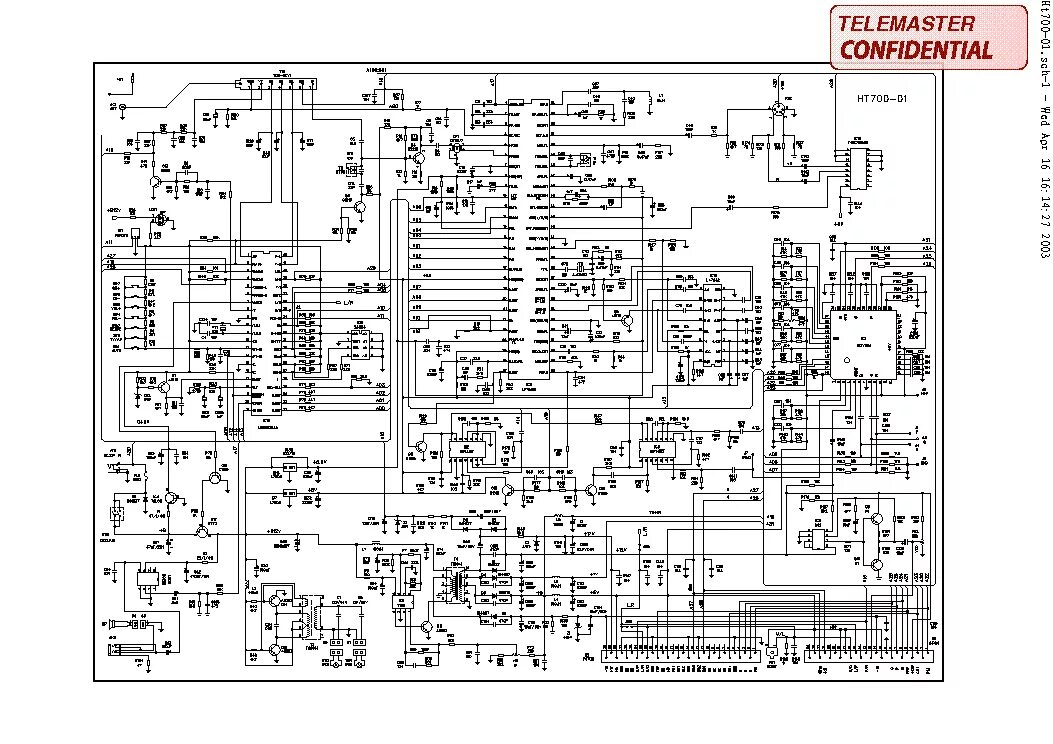 Принципиальная электрическая схема vitek VITEK VT-VXX CRT TV SCH Service Manual download, schematics, eeprom, repair info