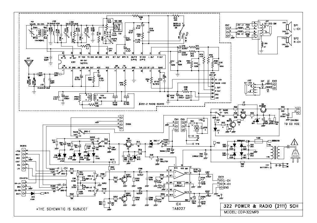 Принципиальная электрическая схема vitek VITEK VT-3776 CD2096MP3-FM Service Manual download, schematics, eeprom, repair i