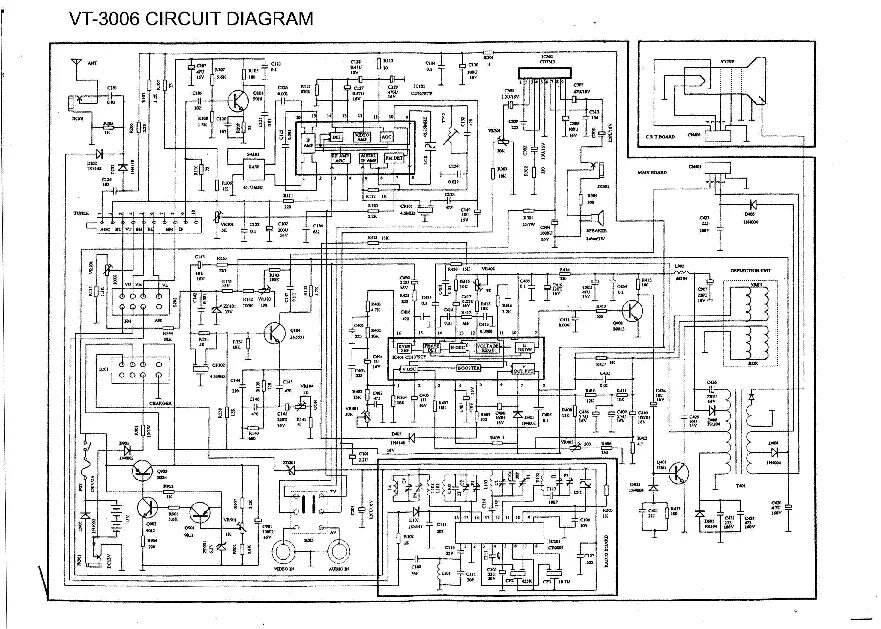 Принципиальная электрическая схема vitek VITEK VT3007 SCH Service Manual download, schematics, eeprom, repair info for el