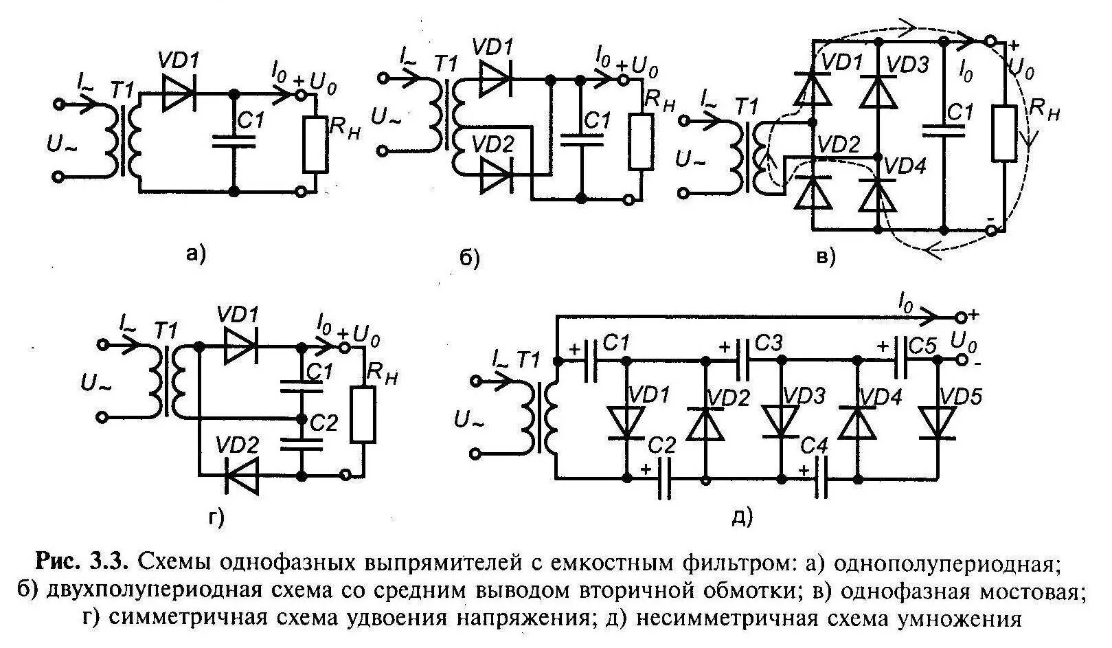 Принципиальная электрическая схема выпрямителя вторая схема Картинки СХЕМЫ С 2 ИСТОЧНИКАМИ НАПРЯЖЕНИЯ