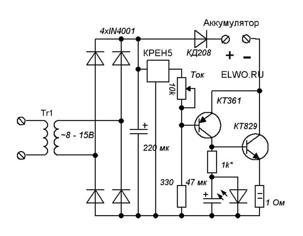 Принципиальная электрическая схема зарядного Схема работы зарядного устройства для шуруповерта