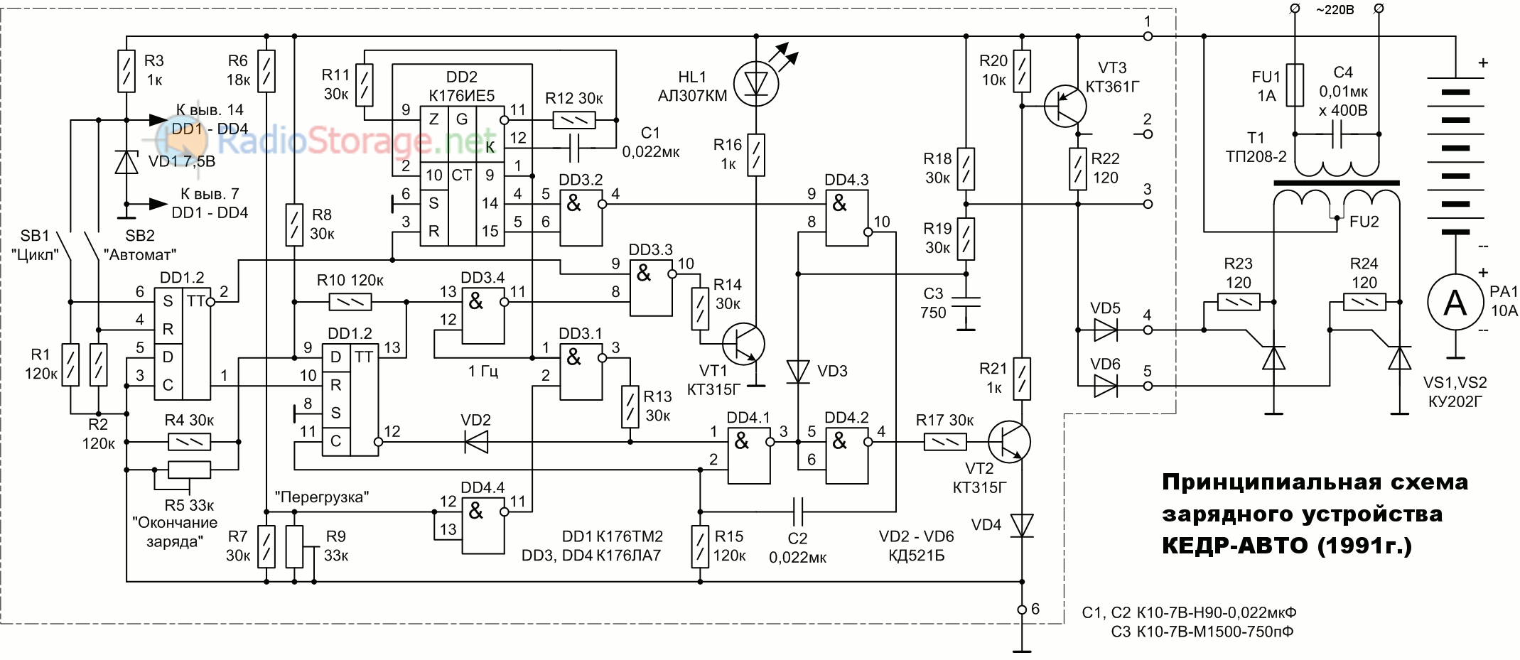 Принципиальная электрическая схема зарядного устройства Контент Atmos - Форум по радиоэлектронике