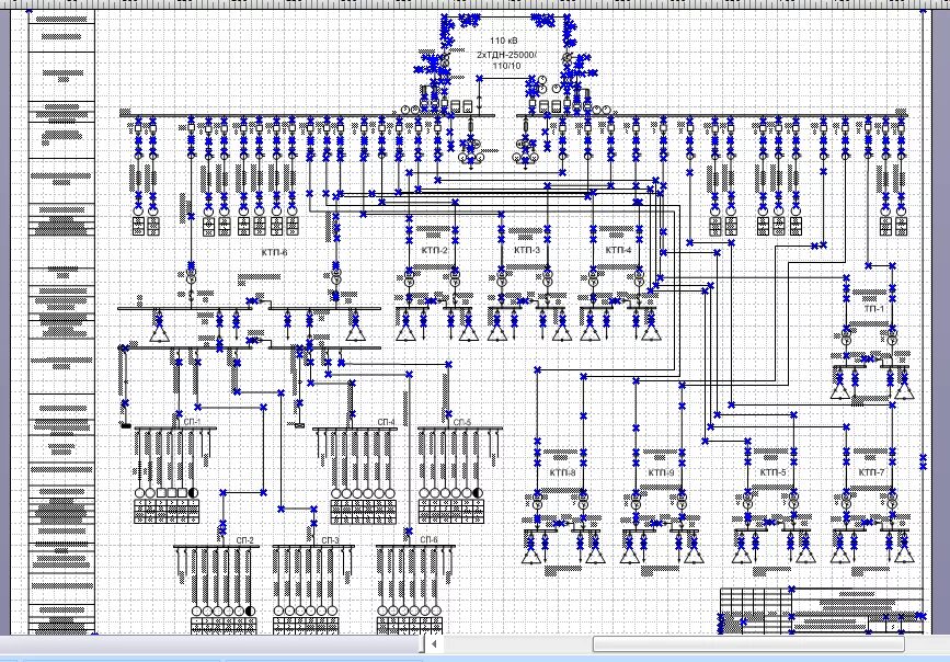 Принципиальная электрическая схема завода электроснабжение завода металлоконструкций - Чертежи, 3D Модели, Проекты, Электр