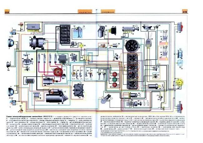 Принципиальная электрическая схема зажигания уаз 31512 Замена электропроводки и ремонт системы отопления - УАЗ 469, 2,4 л, 1985 года эл