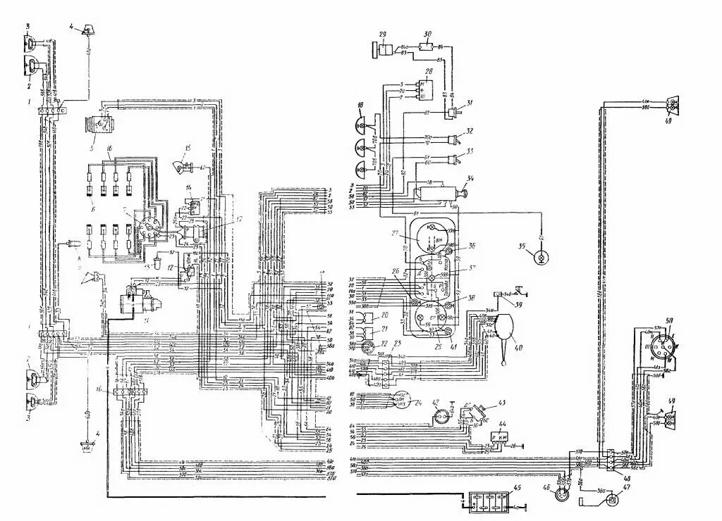 Принципиальная электрическая схема зил Электрооборудование ЗИЛ-130. Интернет-магазин запчастей