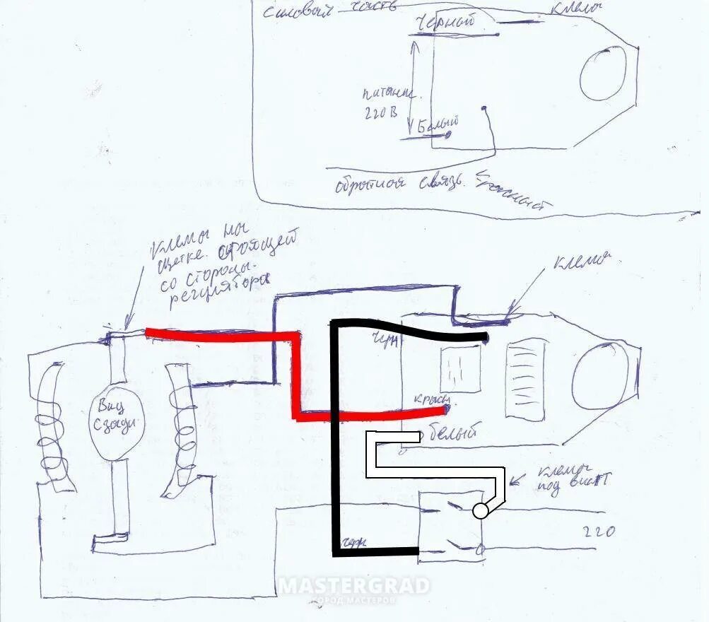 Принципиальная схема болгарки с регулятором оборотов Как подключить болгарку напрямую без регулятора оборотов