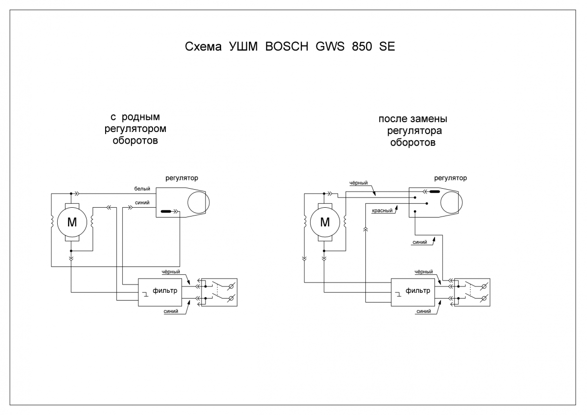 Принципиальная схема болгарки с регулятором оборотов Как подключить регулятор оборотов HeatProf.ru