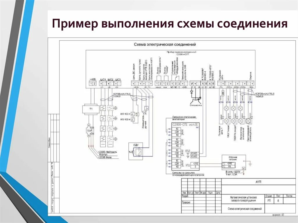 Принципиальная схема электрических соединений Создание схемы соединений