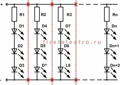 Принципиальная схема подключения 3 цветного светодиода Клуб радиолюбителей 4PDA - 4PDA