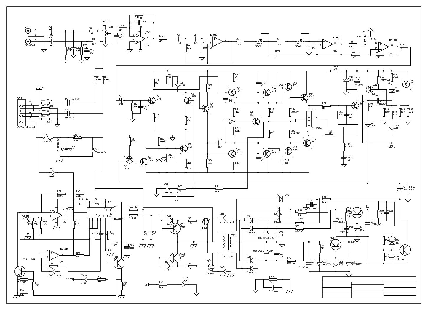 Принципиальная схема усилителя etx 18sp eu sab HYUNDAI H-CST12A SCH Service Manual download, schematics, eeprom, repair info fo