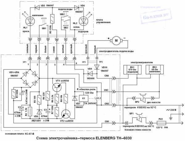 Принципиальная схема vt 1196w электрическая термопот витек Термопот схема электрическая принципиальная