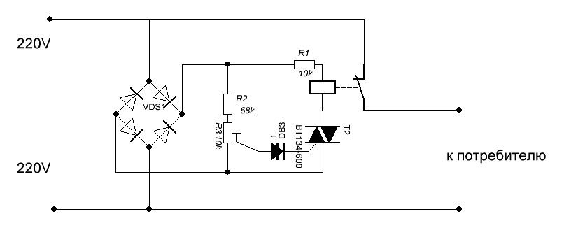 Принципиальная схема защиты от перенапряжения сети 220v Устройство защиты от перенапряжения Электронная схема, Радиолюбитель, Электроник