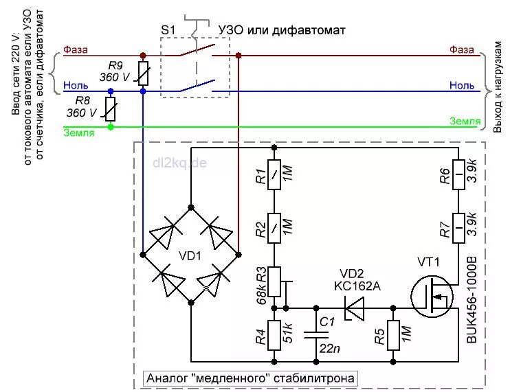 Принципиальная схема защиты от перенапряжения сети 220v Защита от перенапряжения бытовой сети. - DRIVE2