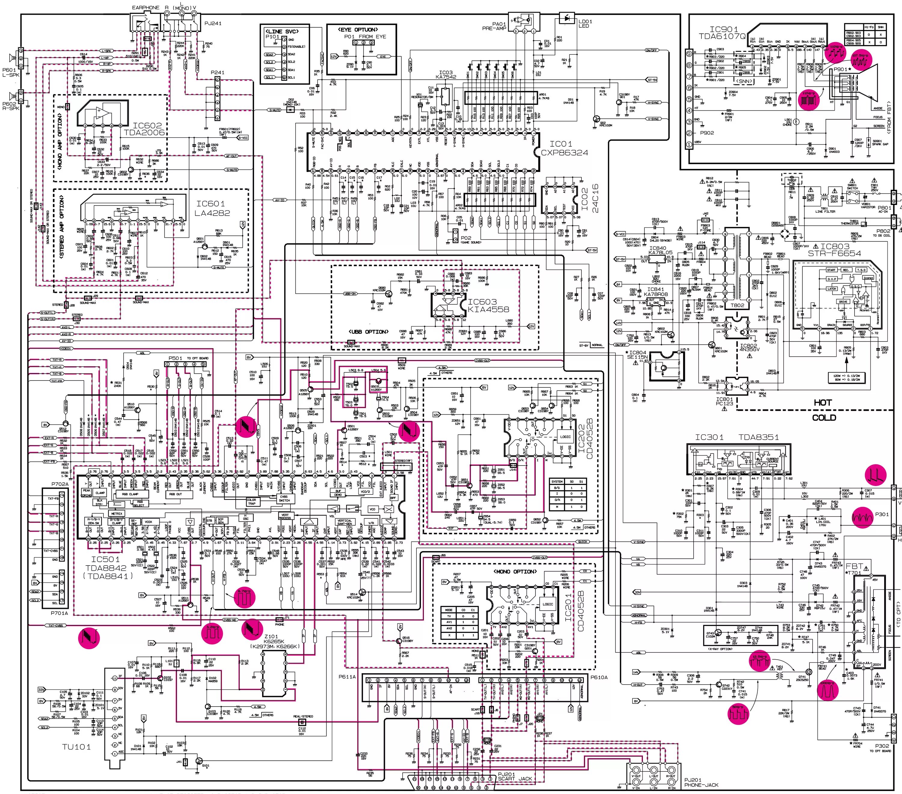 Принципиально электрическая схема бумбукса lg 735h Телевизоры LG. Модели CF 20/21 F60, CF21/21 F80, CF 14/20/21 К50/52E/X, CF 14/16