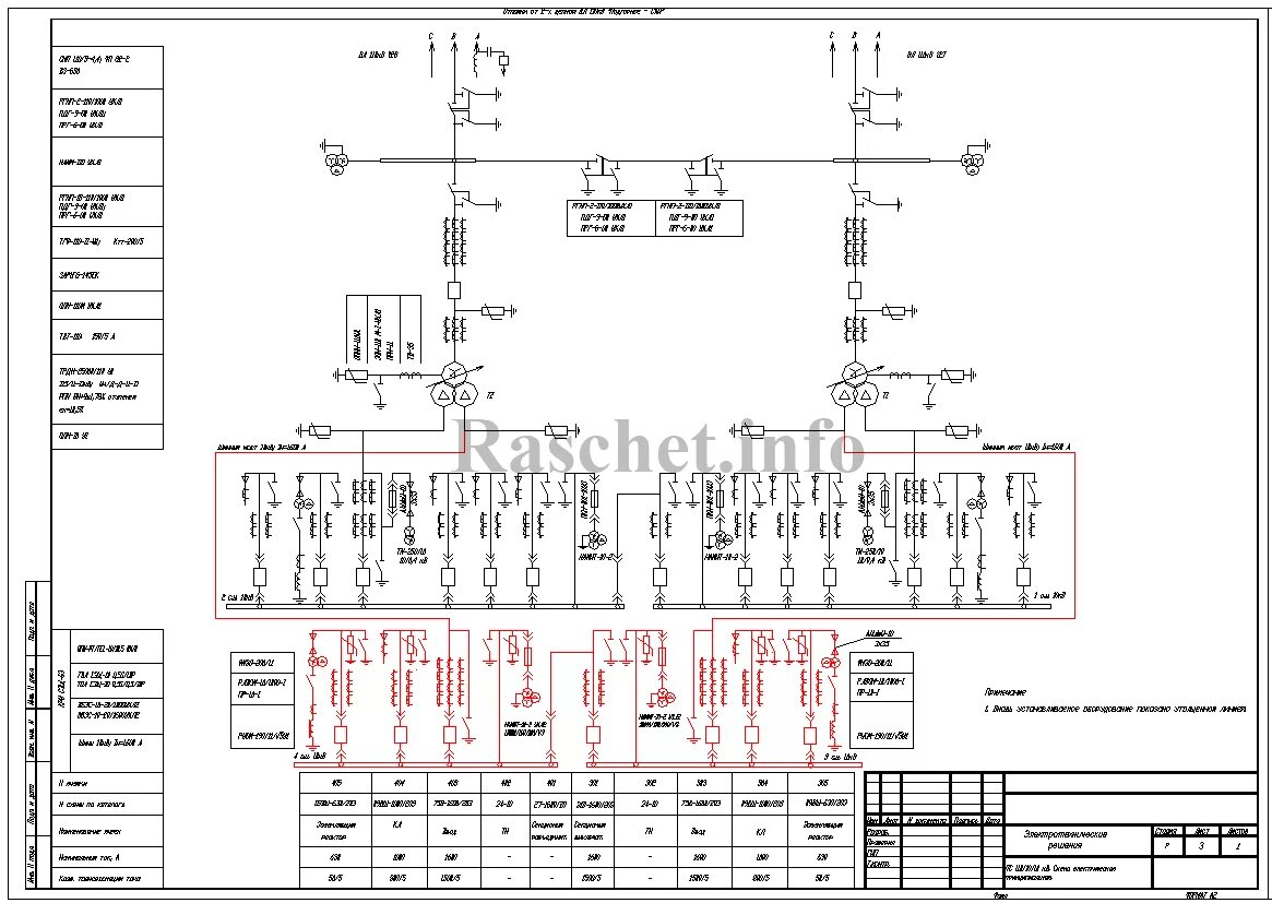 Принципиальные электрические схемы 35 кв Рабочий проект реконструкции ЗРУ-10 кВ в формате dwg