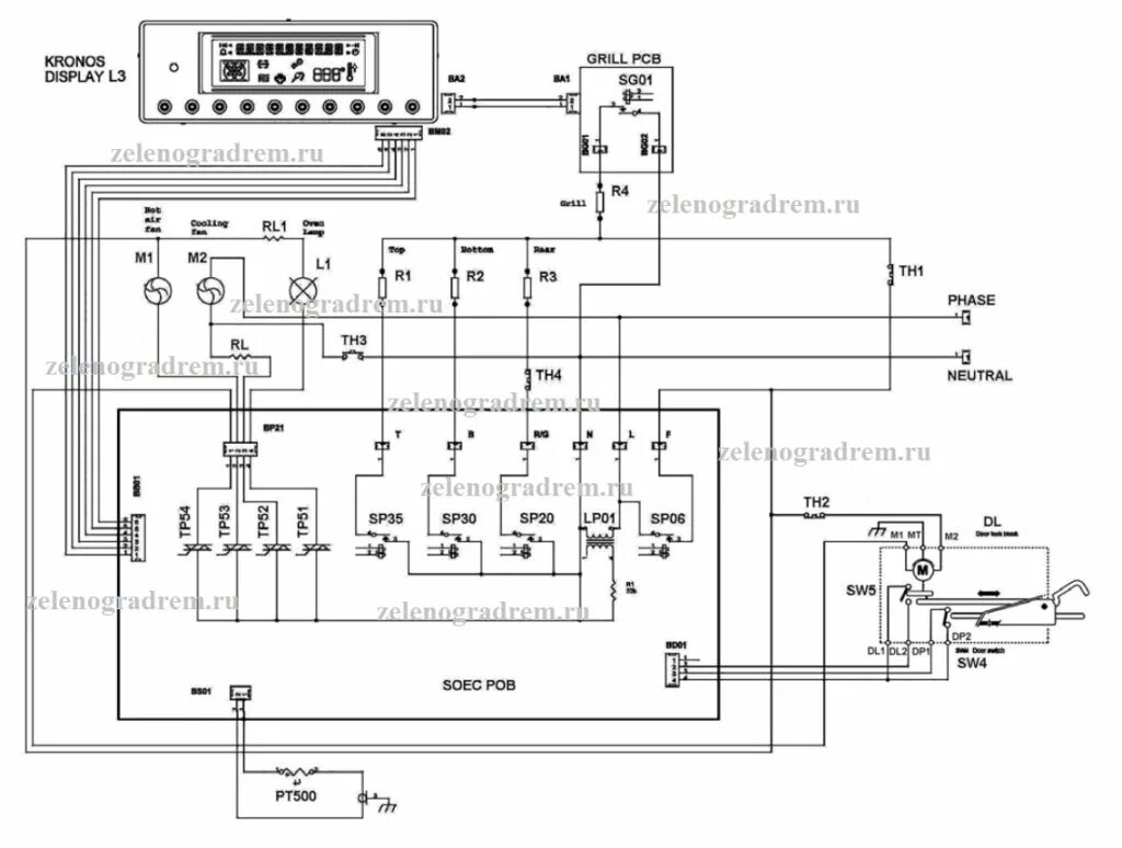 Принципиальные электрические схемы электрических духовок схема духовых шкафов с пиролизом Ремонт стиральных машин в Зеленограде