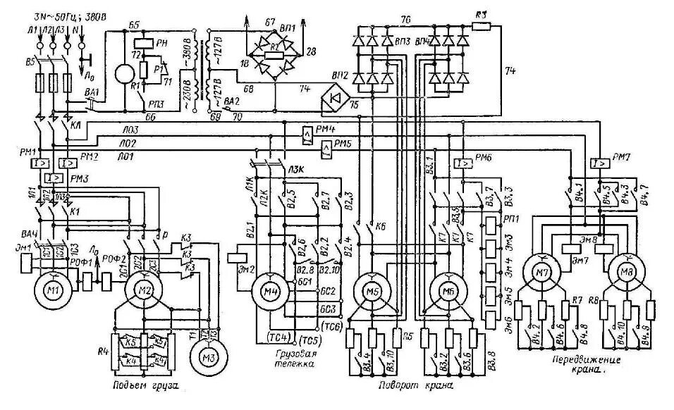 Принципиальные электрические схемы управление кранов Крановое электрооборудование в Челябинске, купить в Москве, цены - Машсервис