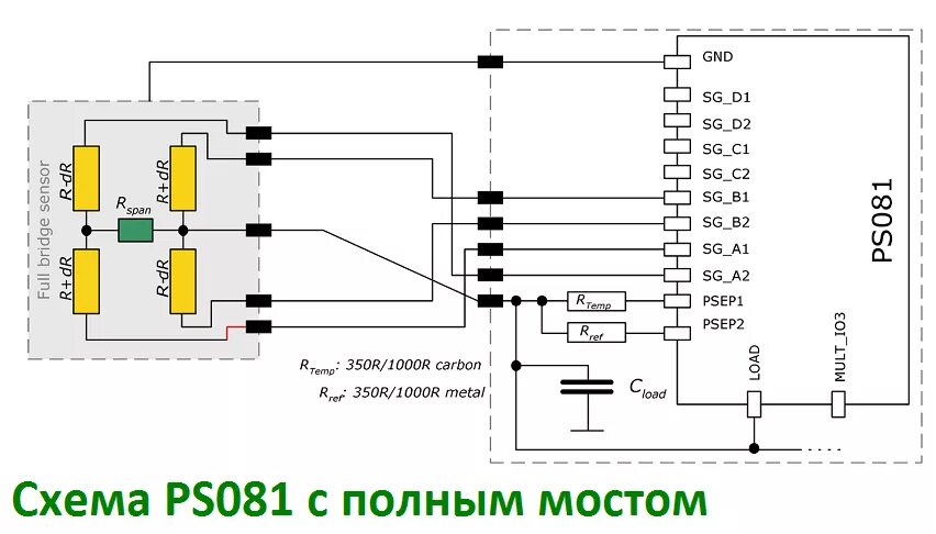 Принципиальные электрические схемы весов ACAM " PS081