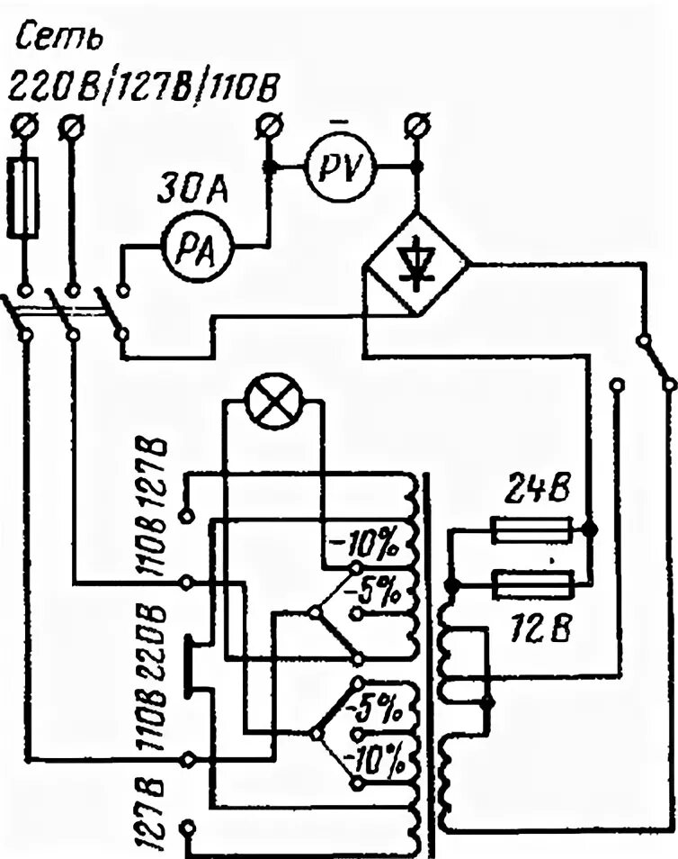Принципиальные электрические схемы вса 5к Выпрямители, применяемые в устройствах автоматики и телемеханики Электропитающие