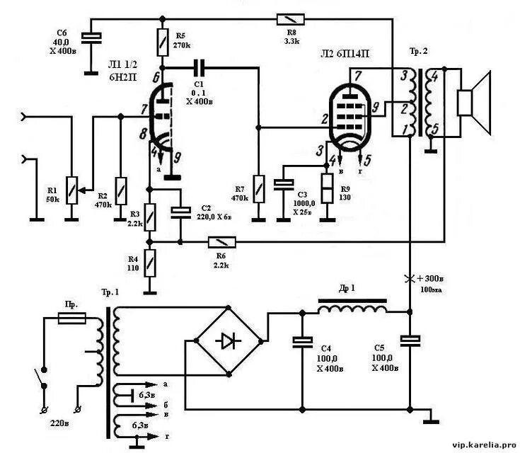 Принципиальные схемы ламповых усилителей Ламповый усилитель - Просмотр темы * VIP Форум * Усилитель, Принципиальная схема